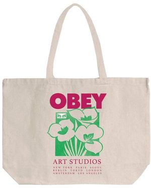 Obey Tassen ,Katoen Bags - Naturel