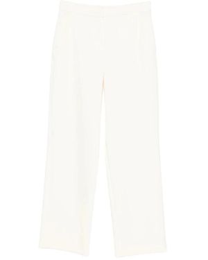 Max Mara Gerade Geschnittene Hose - Weiß
