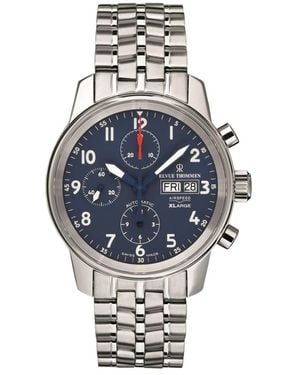 Revue Thommen Automatische airspeed xlarge tag & datum uhr - Mettallic