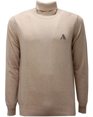 Aquascutum Turtlenecks - Brown