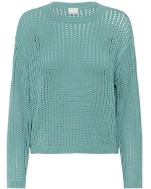 Kaffe Truien & Vesten ,Groen Gebreide Pullover Trui