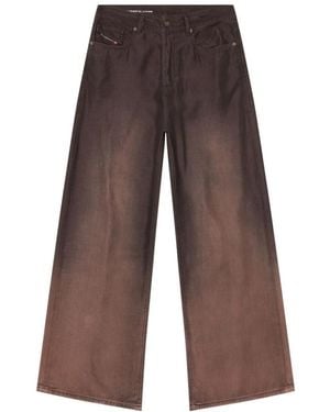 DIESEL Wide Jeans - Marrón