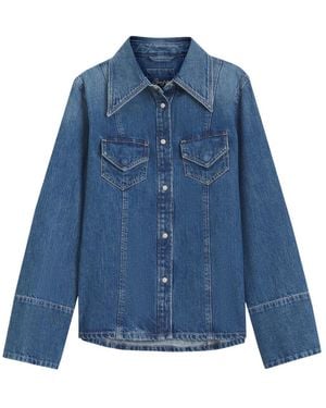 BOSS Denim Shirts - Azul