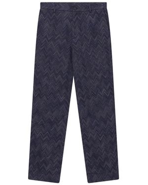 Missoni Rechte Broek - Blauw