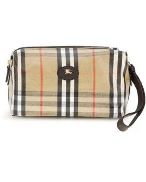 Burberry Tassen ,Katoen Portemonnee Van Getextureerd Katoen Met Meerdere Vakken - Metallic