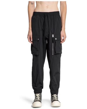 Thom Krom Slim Fit Nylon Twill Cargo Broek - Zwart