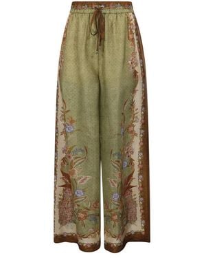 Zimmermann Indra Relaxed Pant - Groen