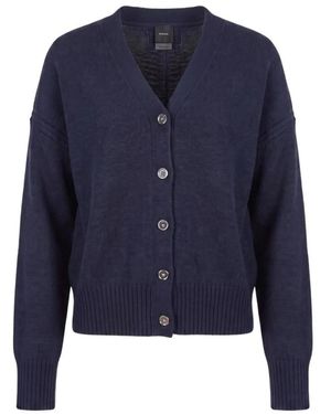 Pinko Truien & Vesten ,Blauw ,Wol Vienna Cardigan