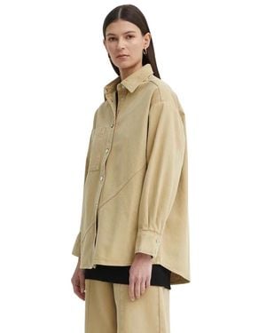 Aeron Overhemden ,Groen ,Katoen Anita Jacket - Naturel