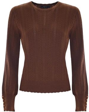 Kocca Round-Neck Knitwear - Marrone
