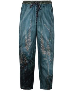 Pierre Louis Mascia Weite Aloe Hose - Blau