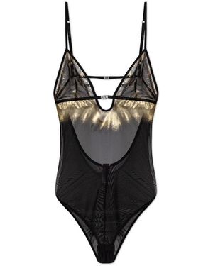 DIESEL Tops ,Geel ,Leer Mirea-Gft Bodysuit - Zwart