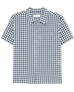 DUNST Short Sleeve Shirts - Blue