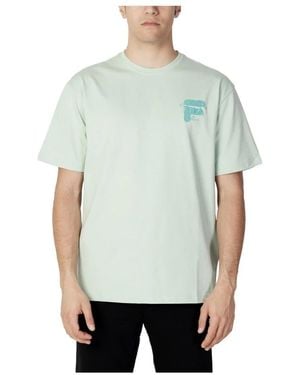 Fila Maglietta uomo verde tinta unita