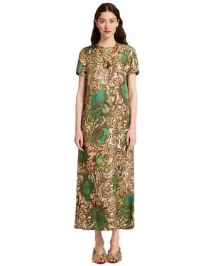 La DoubleJ Midi Dresses - Verde