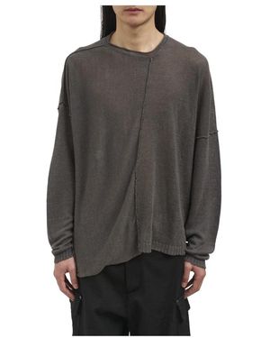 Isabel Benenato Round-Neck Knitwear - Gris