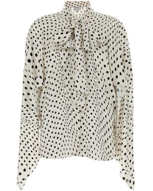 Stella McCartney Tie-Neck Polkadots P - Weiß