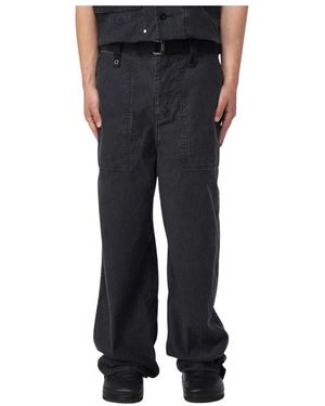 Sacai Stylische Baumwollhose - Schwarz