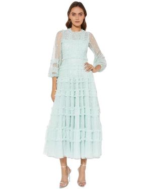 Needle & Thread Mint Paillet Maxi Jurk - Blauw