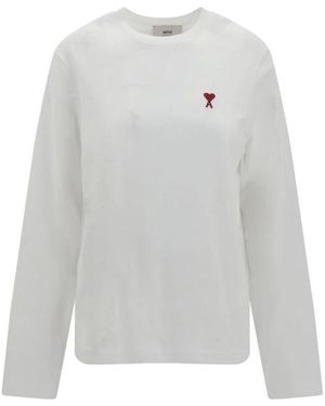 Ami Paris Long Sleeve Tops - Grey