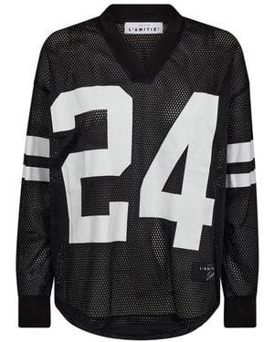 Haute L'Amitié Long Sleeve T-Shirts - Black