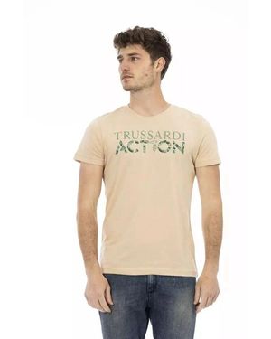 Trussardi Elegantes s kurzarm-t-shirt - Natur