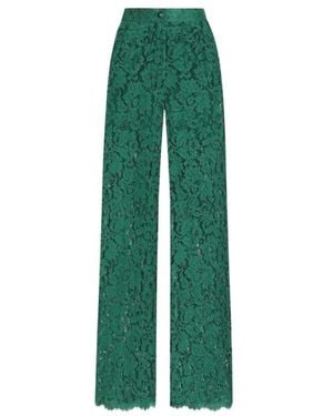 Dolce & Gabbana Wide Trousers - Green