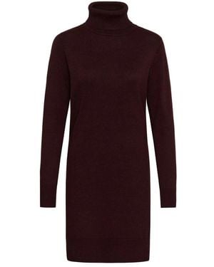 Saint Tropez Kleedjes ,Bruin ,Mila Sz Coltrui-Jurk - Paars