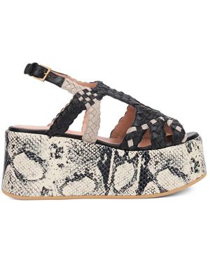 Alberta Ferretti Wedges - Metallic