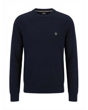 HUGO Round-Neck Knitwear - Bleu