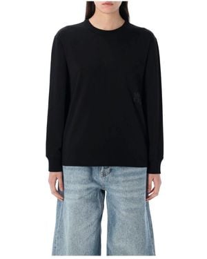 Tシャツ・カットソー T BY ALEXANDER WANG Women Tunic Tops 4KC3241029 Black Alexander Wang Maxi T-shirt with logo - Black | 4CC3221357001