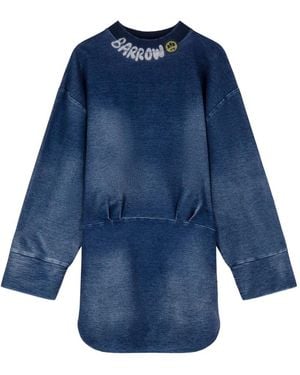 Barrow Felpa effetto denim - Blu