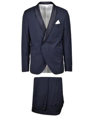 Paoloni Doppiopetto Suit - Blauw