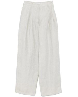Barba Napoli Wide Trousers - Blanco
