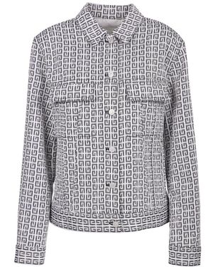Givenchy Jassen ,Zwart ,Denim Zwarte Denim Jas Stijlvolle Voorknop - Grijs