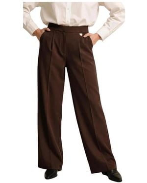 Amélie & Amélie Wide Trousers - Brown