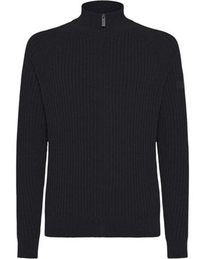 Rrd Truien & Vesten ,Grijs ,Polyester Velvet Rave Full Zip Knit - Blauw