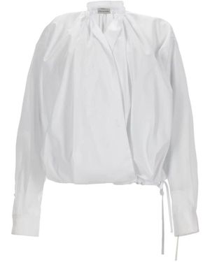 Dries Van Noten Overhemden ,Wit ,Katoen Katoenen Blouse