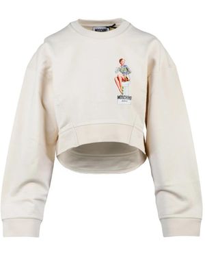 Moschino Crewneck Sweatshirt - Wit