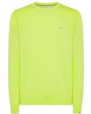 Sun 68 Round-Neck Knitwear - Green