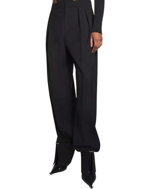 Mugler Wide Trousers - Black