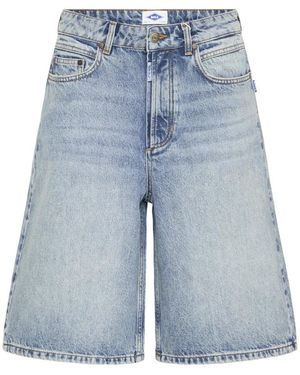 Ball Denim Shorts - Blau