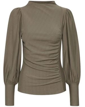 Gestuz Rifa Puff Bluse - Grün