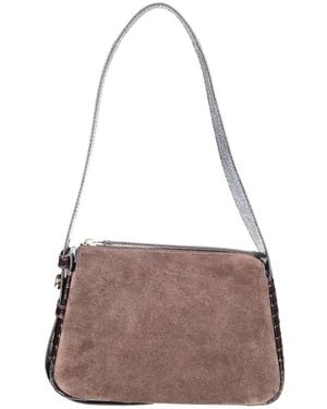Tory Burch Romy Wildleder Umhängetasche Klein - Braun