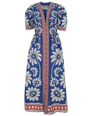 FARM Rio Luna Maxi Dress - Blue