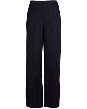 Stenströms Broeken ,Blauw ,Linnen Marine Linnen Broek Hilma Stijl