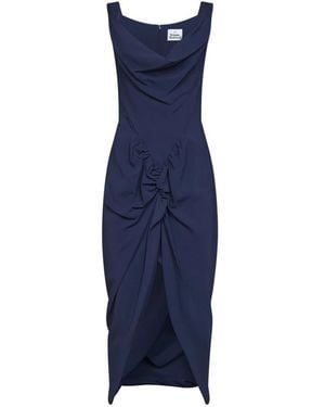 Vivienne Westwood Kleedjes ,Blauw ,Midi Kleedjes