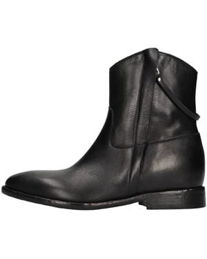 Strategia Cowboy & Biker Boots - Black