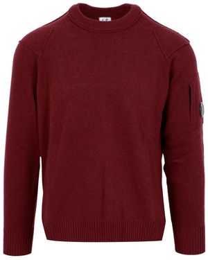 C.P. Company Round-Neck Knitwear - Rouge