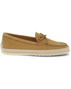 Tod's Gomma Rafia 92K Loafer - Natur